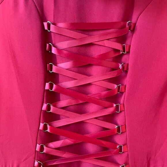 RED HIGH LOW LIGHT WEIGHT JACKET/WINDBREAKER. LITTLE RED RIDING HOOD STYLE NWOT - Picture 9 of 9